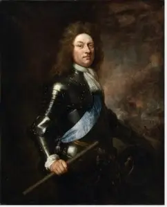 Portrait of Godert de Ginkel (1630-1703), 1st Earl of Athlone (1630-1703), with the Taking of Athlone, County Westmeath