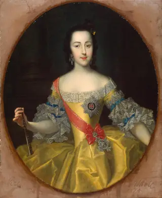 Portrait of Grand Duchess Catherine Alexeyevna, by Georg Cristoph Grooth