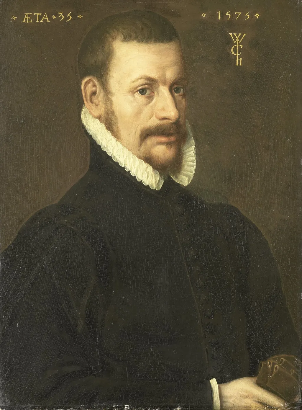 Portrait of Guilliam Courten, Husband of Margarita Cassier, oil, 1575
