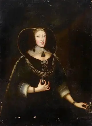Portrait of Henrietta Maria, the Widow of the English King Charles I