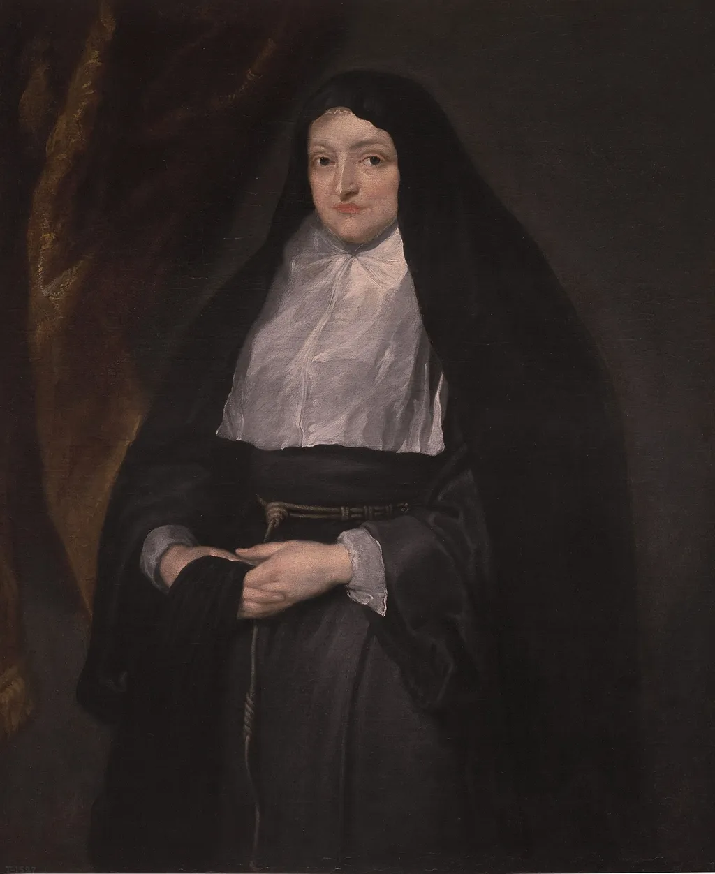 Portrait of Isabel Clara Eugenia as a nun, oil, 1601