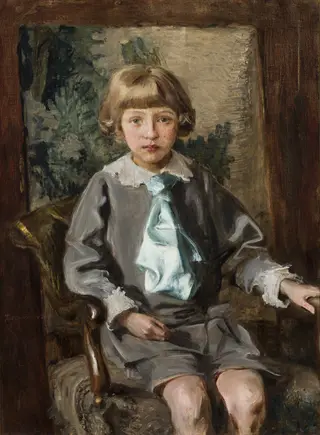 Portrait of Iwo Łomiński as a Child, by Teodor Axentowicz