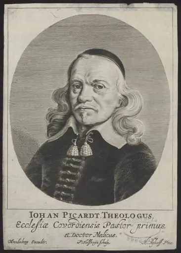 Portrait of Johan Picardt, Theologian