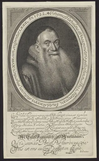 Portrait of Johannes Hochedaeus, Walloon minister in Amsterdam