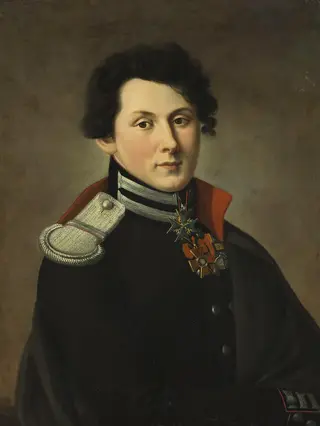 Portrait of Lieutenant V.A. Bibikov of the Corps of Engineers