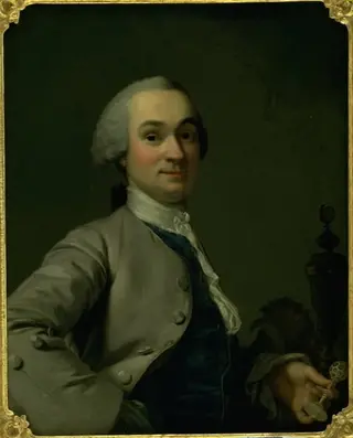 Portrait of Lorenz Spengler, Ivory Turner and Curator of the Royal Danish Kunstkammer, by Vigilius Eriksen