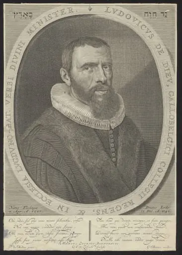Portrait of Ludovicus de Dieu