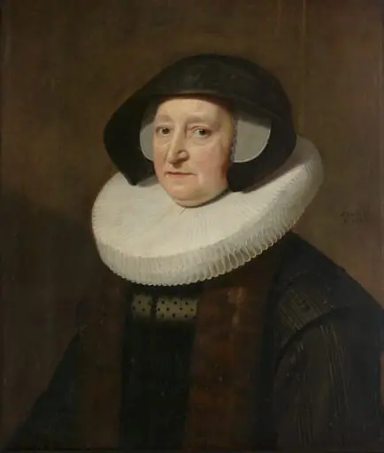Portrait of Maria Petitpas, second Wife of Johannes Wttenbogaert (Jan Uytenbogaert)