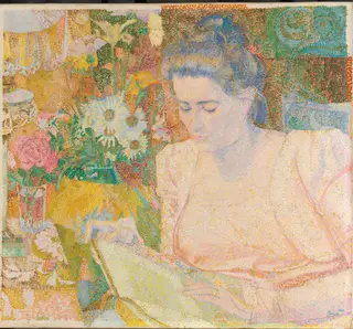Portrait of Marie Jeanette de Lange, by Jan Toorop