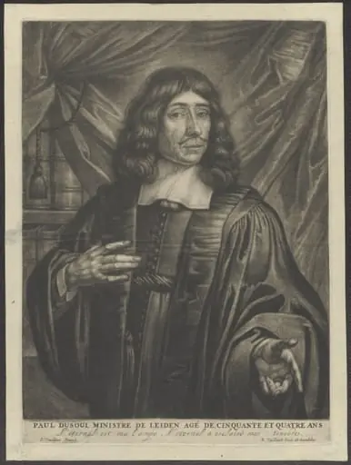 Portrait of Paul Dusoul, minister in Leiden
