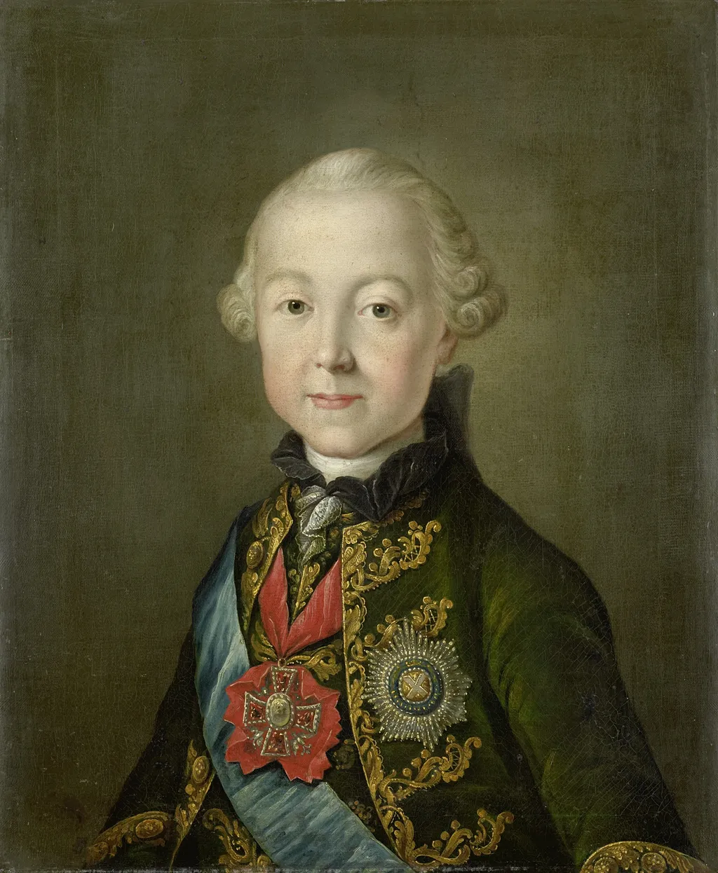 Portrait of Paul I, Emperor of Russia, at a young age, oil, 1765