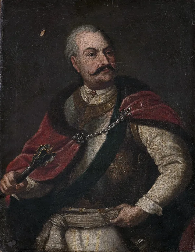 Portrait of prince Samuel Korecki /?/ Pogonia coat of arms (1621–1651), starosta of Ropczyce
