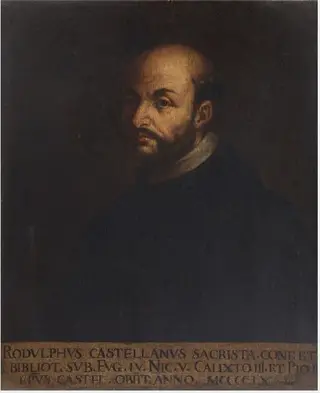 Portrait of Rodolpho Castellano (d.1460), Papal Librarian and Confessor