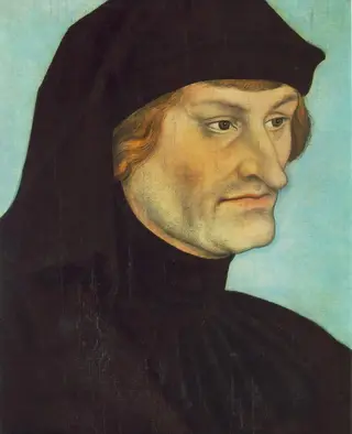 Portrait of Rudolph Agricola  or  Portrait of Johannes Geiler von Kaysersberg, by Lucas Cranach the Elder