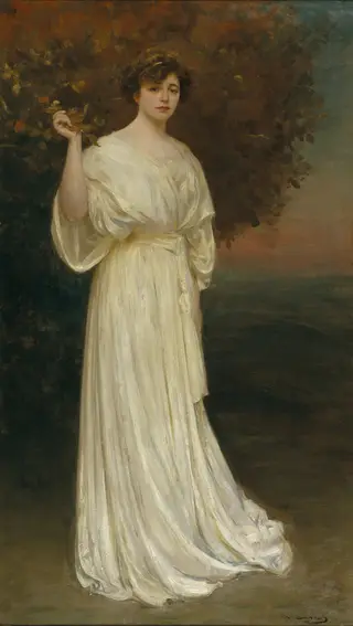 Portrait of Senyora Baladia, by Ramon Casas