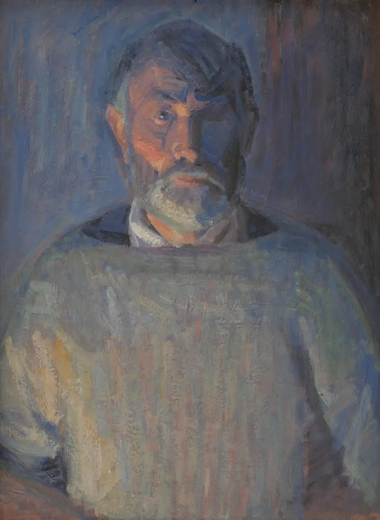 Portrait of the Artist. Lamplight