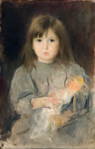 Portrait of the artist's daughter, by Joan Brull Vinyoles