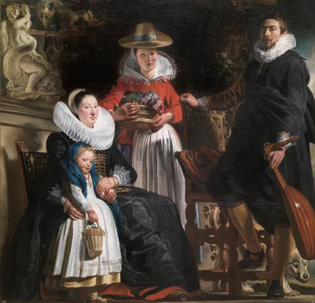 Portrait of the artist with his family