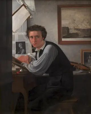 Portrait of the Copperplate Engraver Carl Edvard Sonne