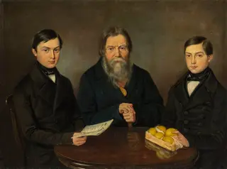 Portrait of the Merchant Smurov with His Grandsons
