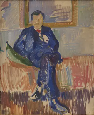 Portrait of the Painter Karl Schou, by Karl Isakson