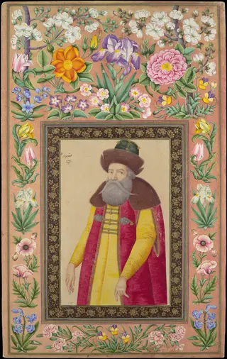 Portrait of the Russian Ambassador, Prince Andrey Priklonskiy, by 'Aliquli Jabbadar