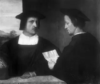 Portrait of two men