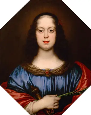 Portrait of Vittoria della Rovere (1622-1694) as St. Catherine, by Carlo Dolci
