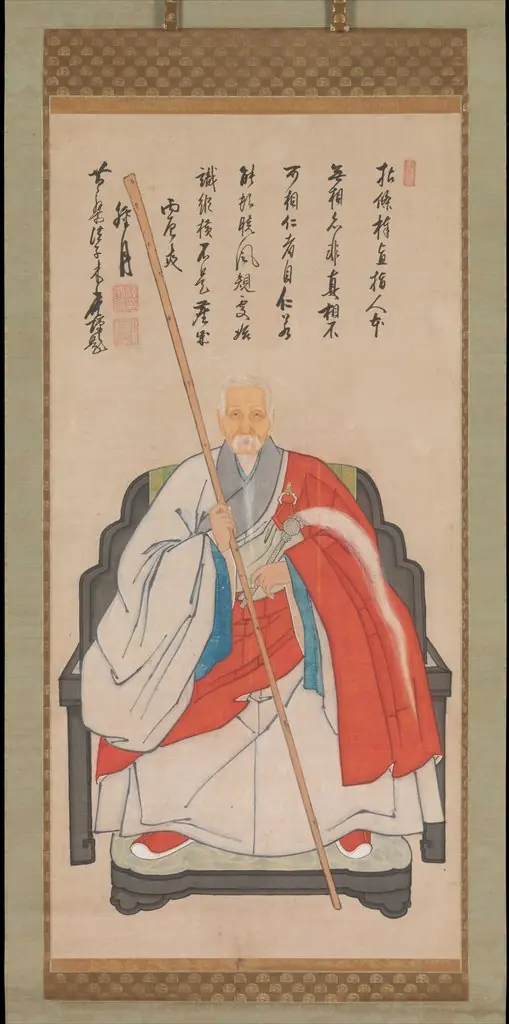 Portrait of Yinyuan Longqi (Ingen Ryūki), 1688