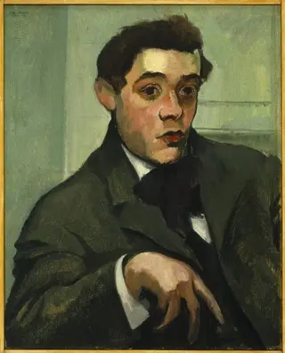 Porträt des Abraham Walkowitz, by Max Weber