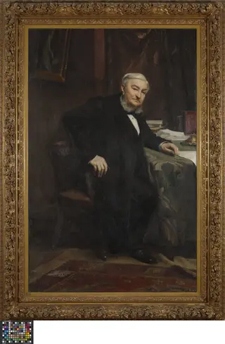 Portret van Auguste Beernaert