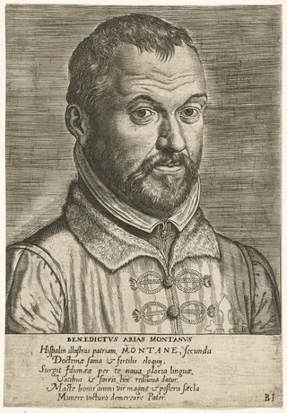 Portret van Benito Arias Montano, 1572