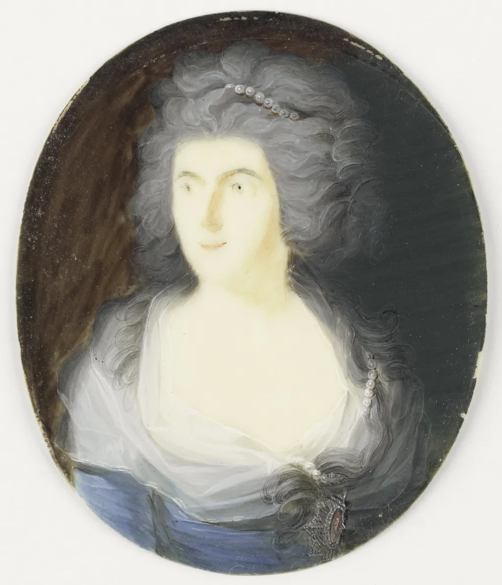 Portret van een dame, ivory, 1795