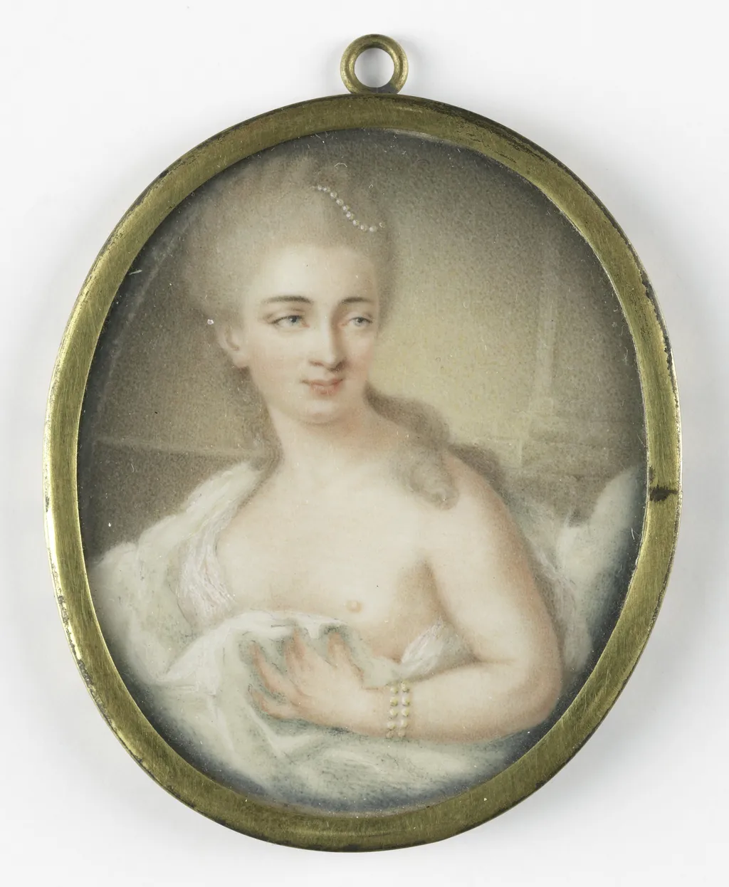 Portret van een jonge vrouw, ivory, 1793