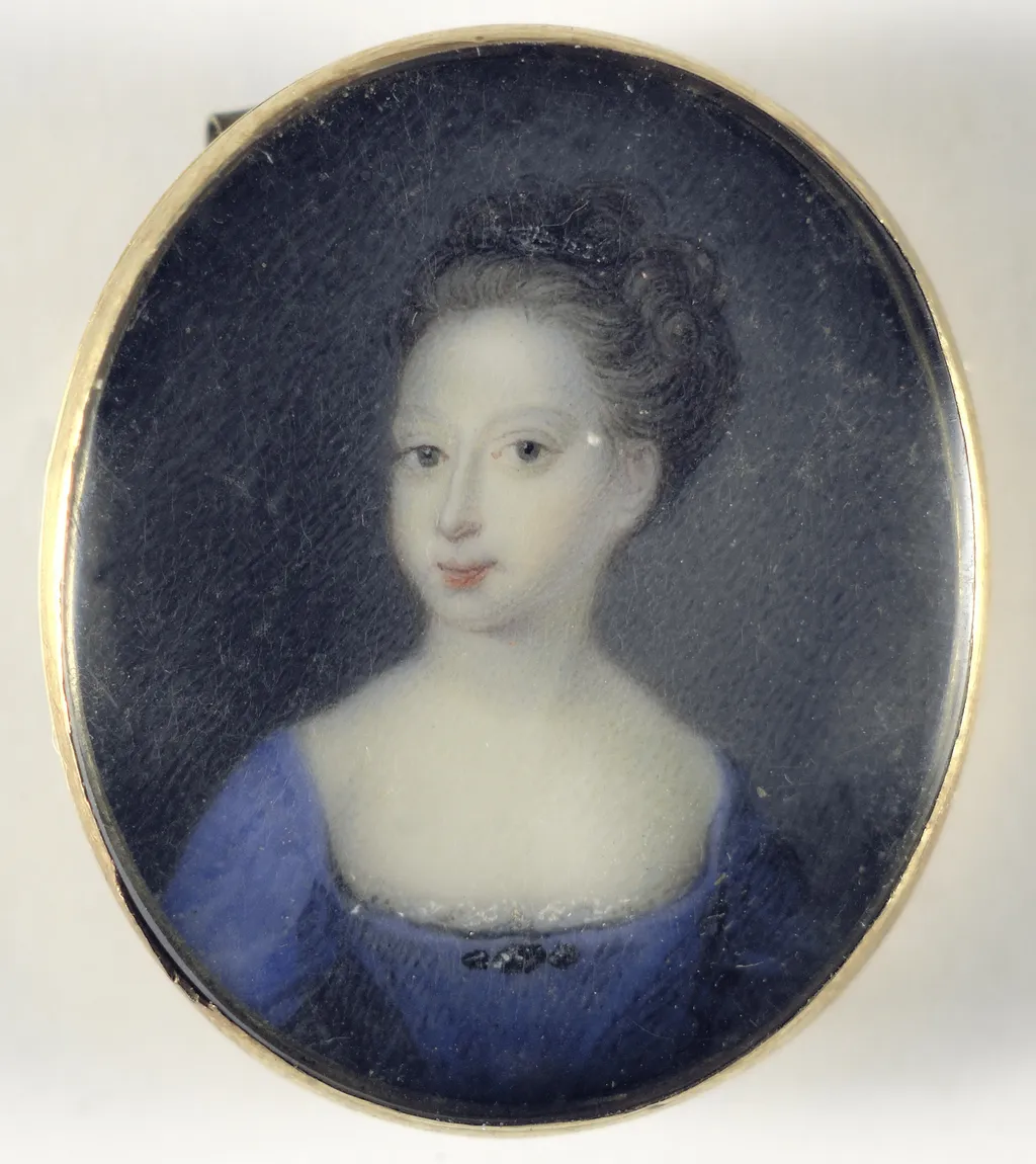 Portret van een meisje, vermoedelijk een dochter van George II, koning van Engeland, ivory, 1720