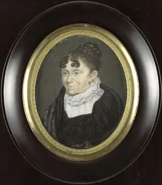 Portret van een oude dame
