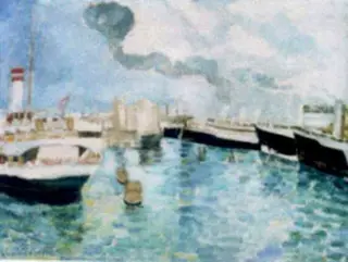 Portul Constanța, by Vasile Popescu