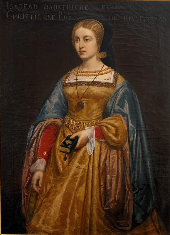 Elisabeth, Christian II's dronning, by Poul Hagelstein, oil, 1861