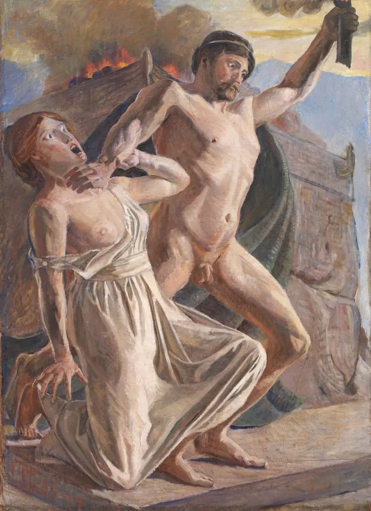 Prometheus raner ilden, by Poul Simon Christiansen