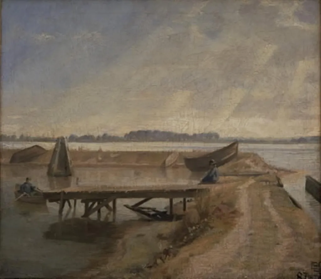 Septemberdag ved Kalvebodstrand, by Poul Simon Christiansen, oil, 1894