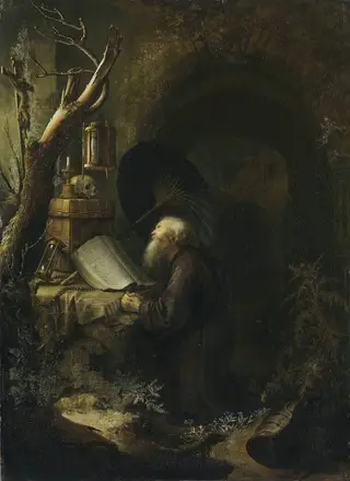 Praying hermit