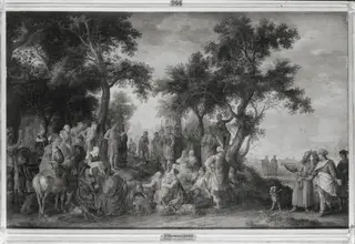 Predigt Johannes des Täufers, by David Vinckboons