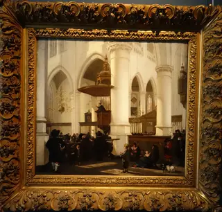 Preek in de Oude Kerk te Delft