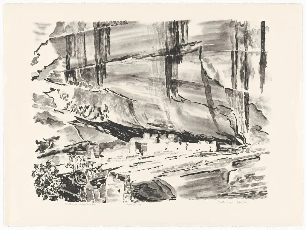 Untitled, by Prentiss Taylor, ink, 1961