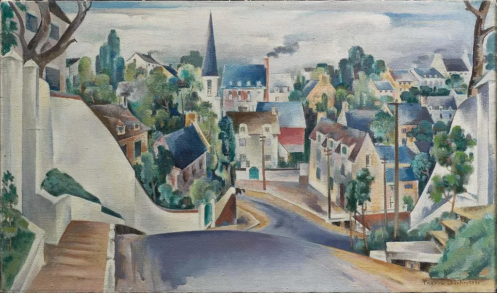 Quebec, by Preston Dickinson, oil, 1925