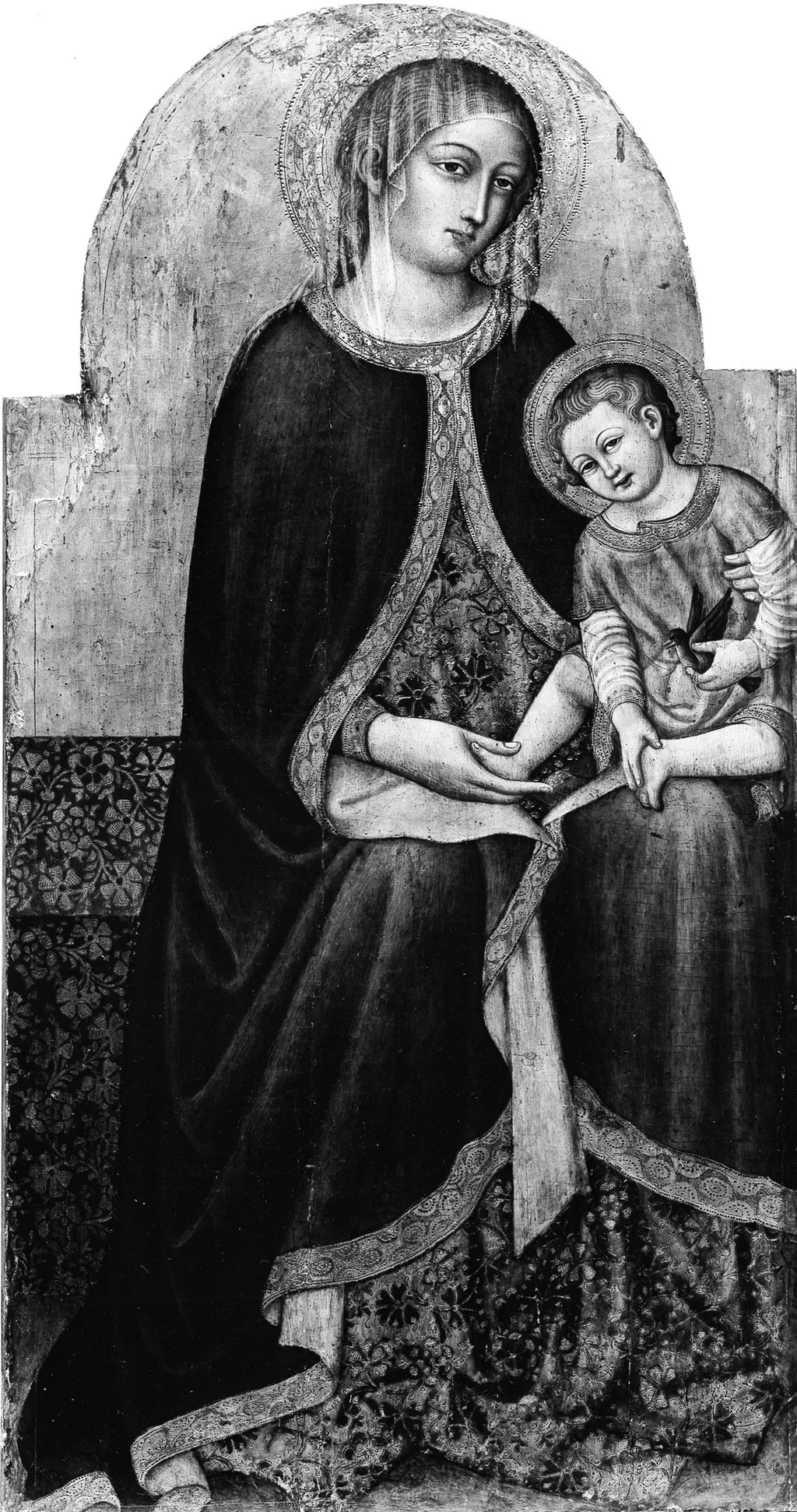 Madonna and Child with Saints, by Priamo della Quercia, tempera, 1442