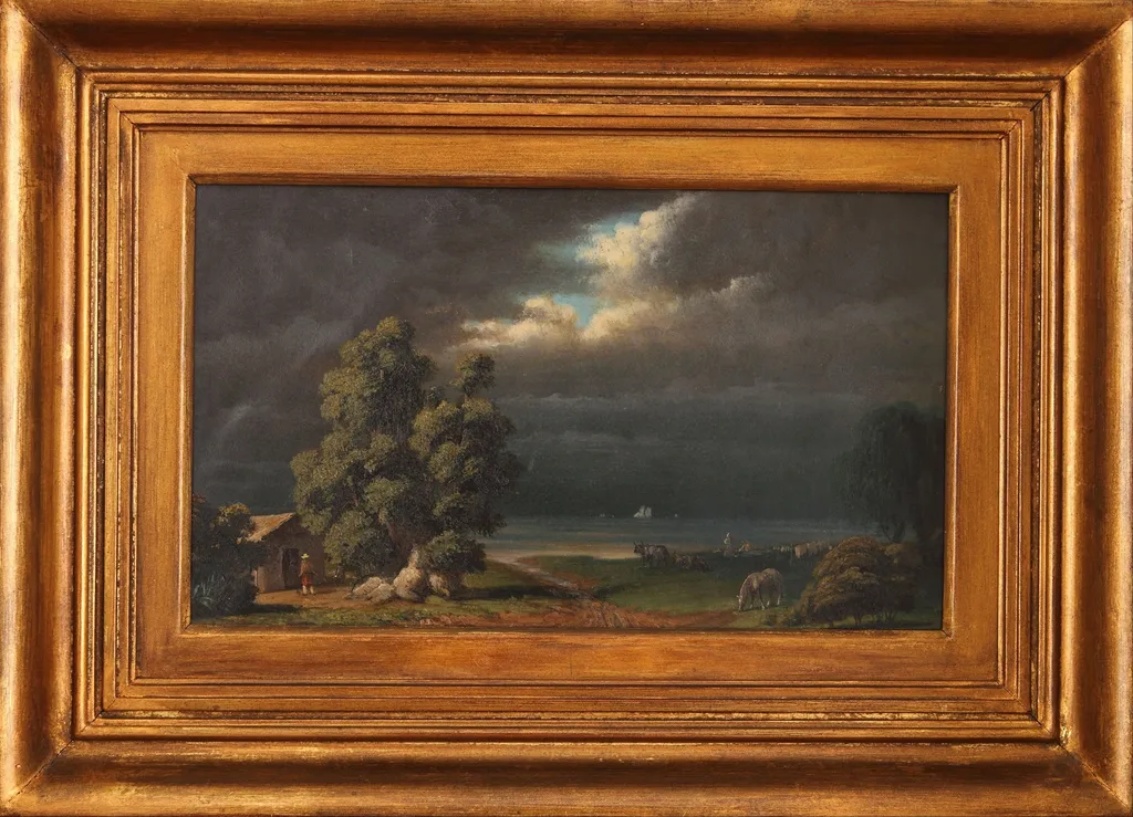 Costa del Rio de la Plata, by Prilidiano Pueyrredón, oil, 1850