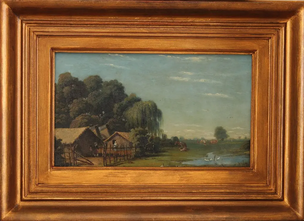 Ranchería de San Isidro, by Prilidiano Pueyrredón