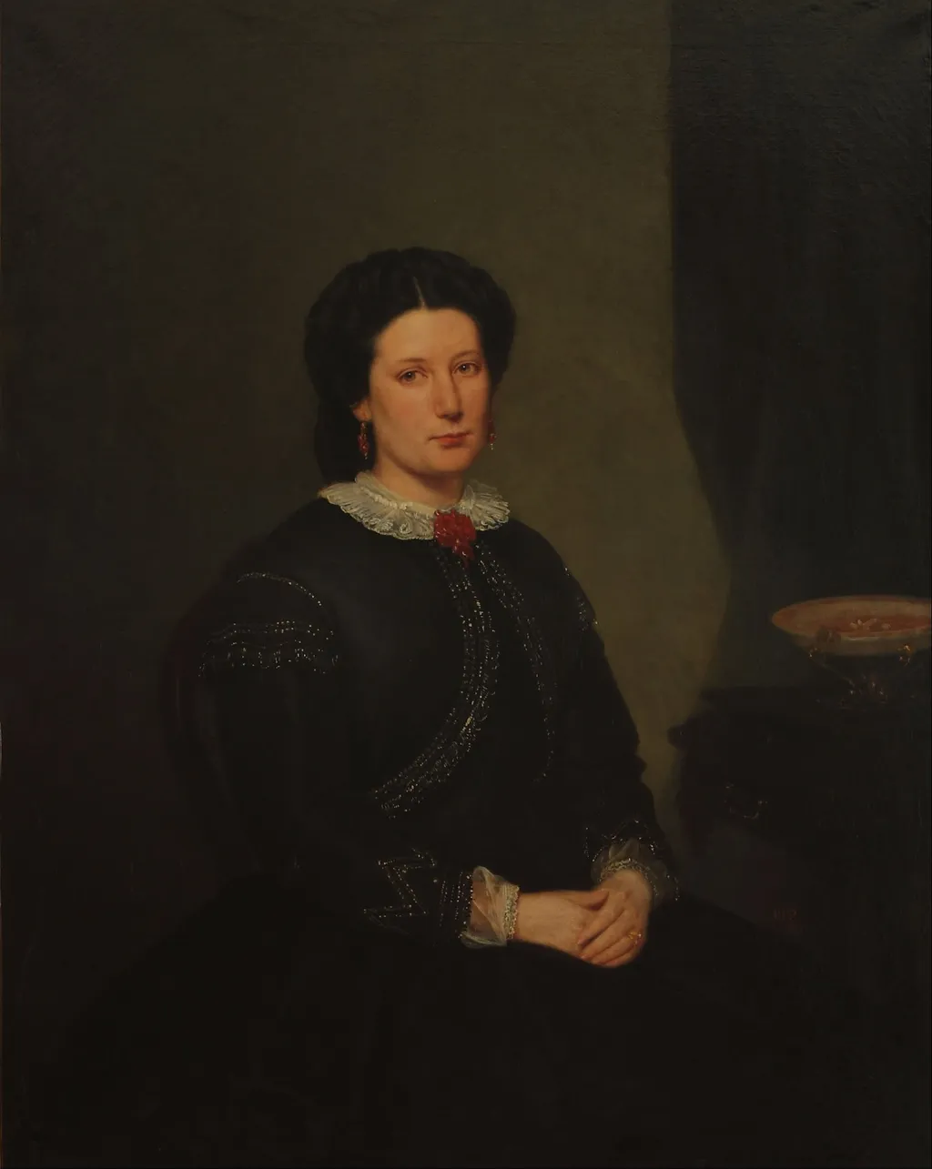 Retrato de la Señora Adela Eastman de Barros, by Prilidiano Pueyrredón, oil, 1865