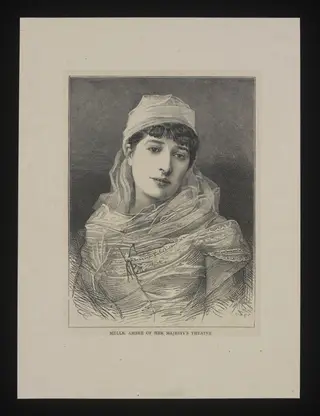 Print portraying Mdlle Ambre of Her Majesty's Theatre